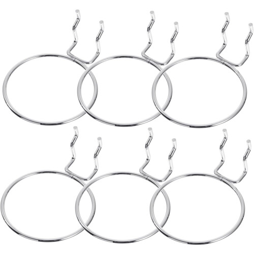 6pcs Pegboard Hooks Display Shelf Hooks for Hanging Cups for Pegboard Storage Rack