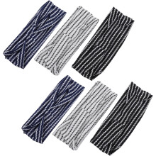 6er-Pack Sport-Yoga-Stirnbänder für Damen, Lauf-Schweißbänder, elastische Kopftücher, Haaraccessoires