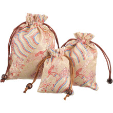 Lot de 6 sachets en tissu pour bijoux, boucles d'oreilles, petits sacs à cordon pour cadeaux d'invités et besoins des petites entreprises