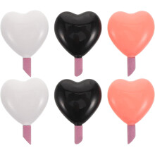 6pcs portátil manicure ferramenta conjunto unha kit coração top unha tampão caneta cutícula cuidado removedor polonês para