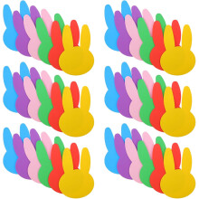 72 sagome di coniglietti pasquali in schiuma per progetti creativi fai da te e decorazioni per la classe.