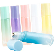 6er-Pack Parfümflaschen, ätherische Öl-Rollerflaschen, tragbare, nachfüllbare Glasflaschen für Reiseöle