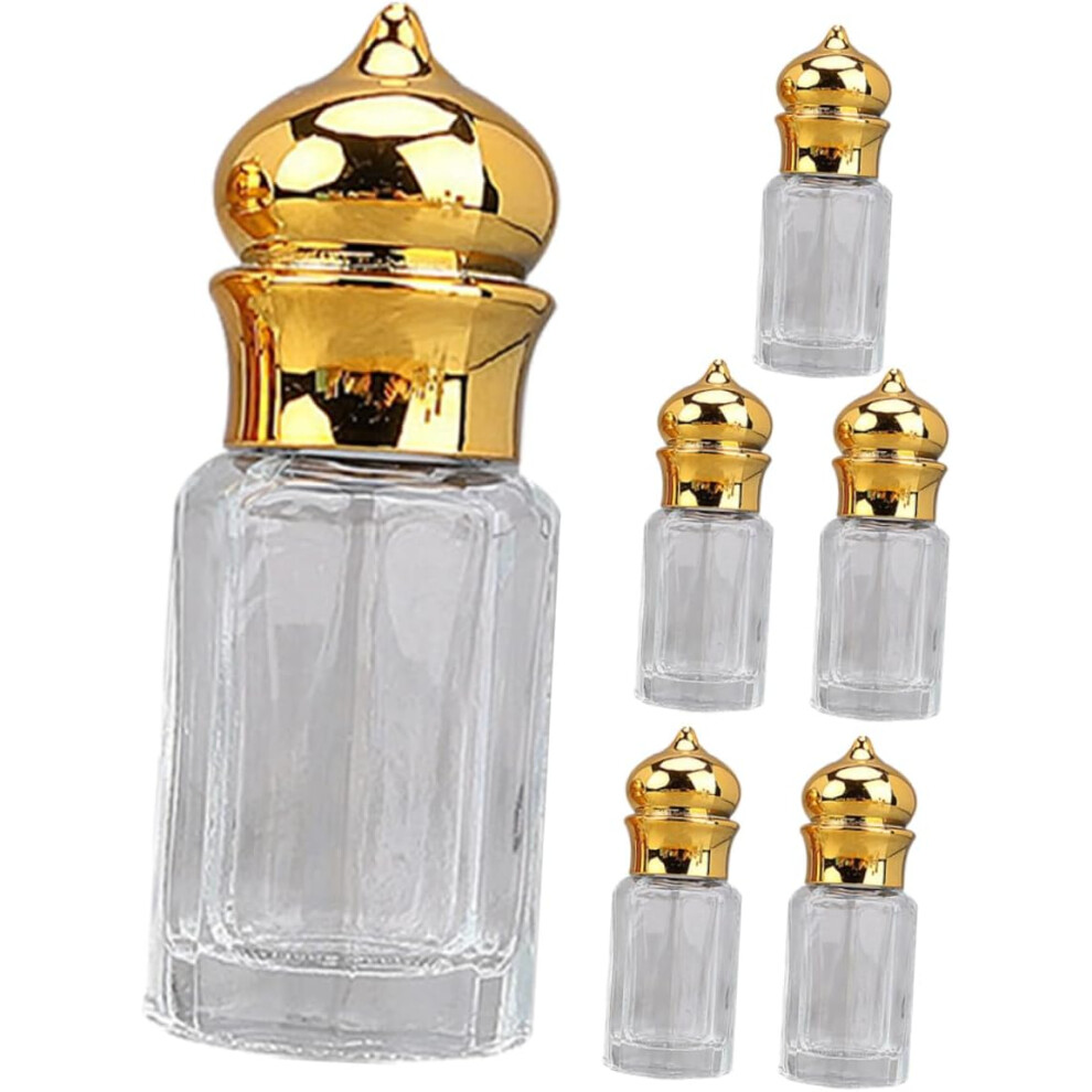 Hkhbjs 6Pcs Essential Oil Roller Bottle Glass Small Empty Perfume Bottle For Aromatherapy Roll Function For Travel Toiletries
