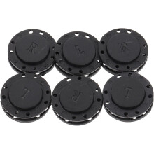 6 Paar runde Magnetknöpfe zum Nähen von Kleidung, 22 mm, schwarze Verschlüsse für Strickjacken und Mäntel