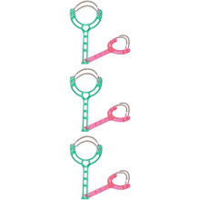 6-teiliges Set Gesichtshaarentferner mit Federmechanismus, Doppelfederdesign, Hand-Epilierer