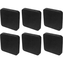 6 Stück Laufband-Vibrationsdämpfungsmatten, stoßdämpfende Gummibodenschutzpads