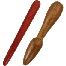 3er-Set Selbstmassage-Werkzeug Fußreflexzonenstäbe Fußmassagegerät aus Holz