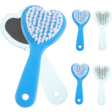 6pcs Heart Shaped Foot File Callus Remover Pedicure Foot Rasp Brush for Hard Skin Removal
