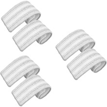 6 wiederverwendbare Wischmopp-Pads, Nachfüllpackungen für Bodenmopps, geeignet für Hartholzböden, flache Ersatzpads zur Reinigung