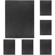6 Stück schwarze, große Schaumstoffplatten (38 x 27 cm), dicke, unbedruckte Schaumstoffplatten für DIY-Projekte und Werbung