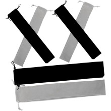 Set van 6 opbergtasjes voor sopraanblokfluit, stijlvolle stoffen draagtas voor blaasinstrumenten