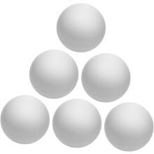 6 weiße Styroporkugeln (8 cm) für Bastelarbeiten, DIY-Hochzeitsdekorationen, Christbaumkugeln und Weihnachtsbastelbedarf