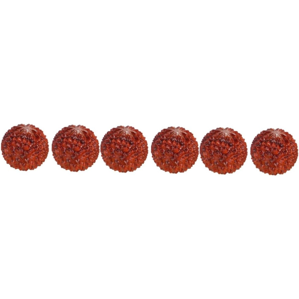 Hkhbjs 6Pcs Craft Litchi Ornament Chinese Wenwan Decompression Massage Ball Toy Great