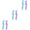 6pcs Eyeliner Stencil Silicone Eyeliner Aid Reusable Eye Liner Shadow Guide Template 1