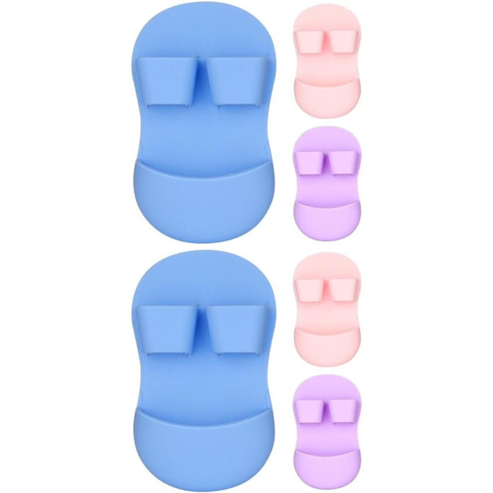 Hkhbjs 2Sets Face Scrubbers For Women Facial Exfoliator Tool Silicone Face Cleansing Brush Scalp Scrubber 3Pcs*2