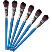 6er-Set Malpinsel aus Nylonhaar für Künstler, Acryl-, Aquarell- und Ölfarben – ideal für Großpackungen