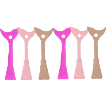 6 stuks Eyeliner Guard Applicator Oogmake-up Tool Wimperbeschermer Siliconen Wimperbeschermer Separator