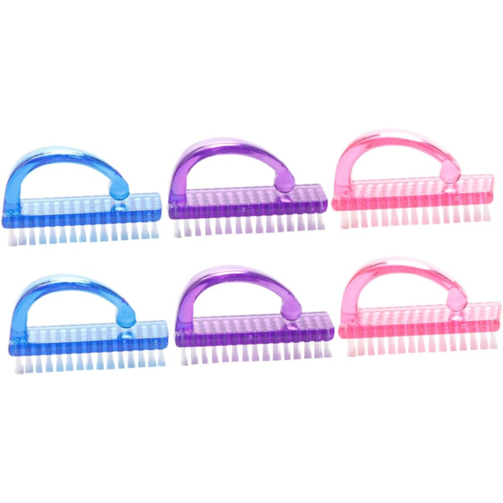 Hkhbjs 6Pcs Nail Dust Brush Cleaning Dust Remover For Nail Arts Powder For Fingernail Scrub And Cleaning