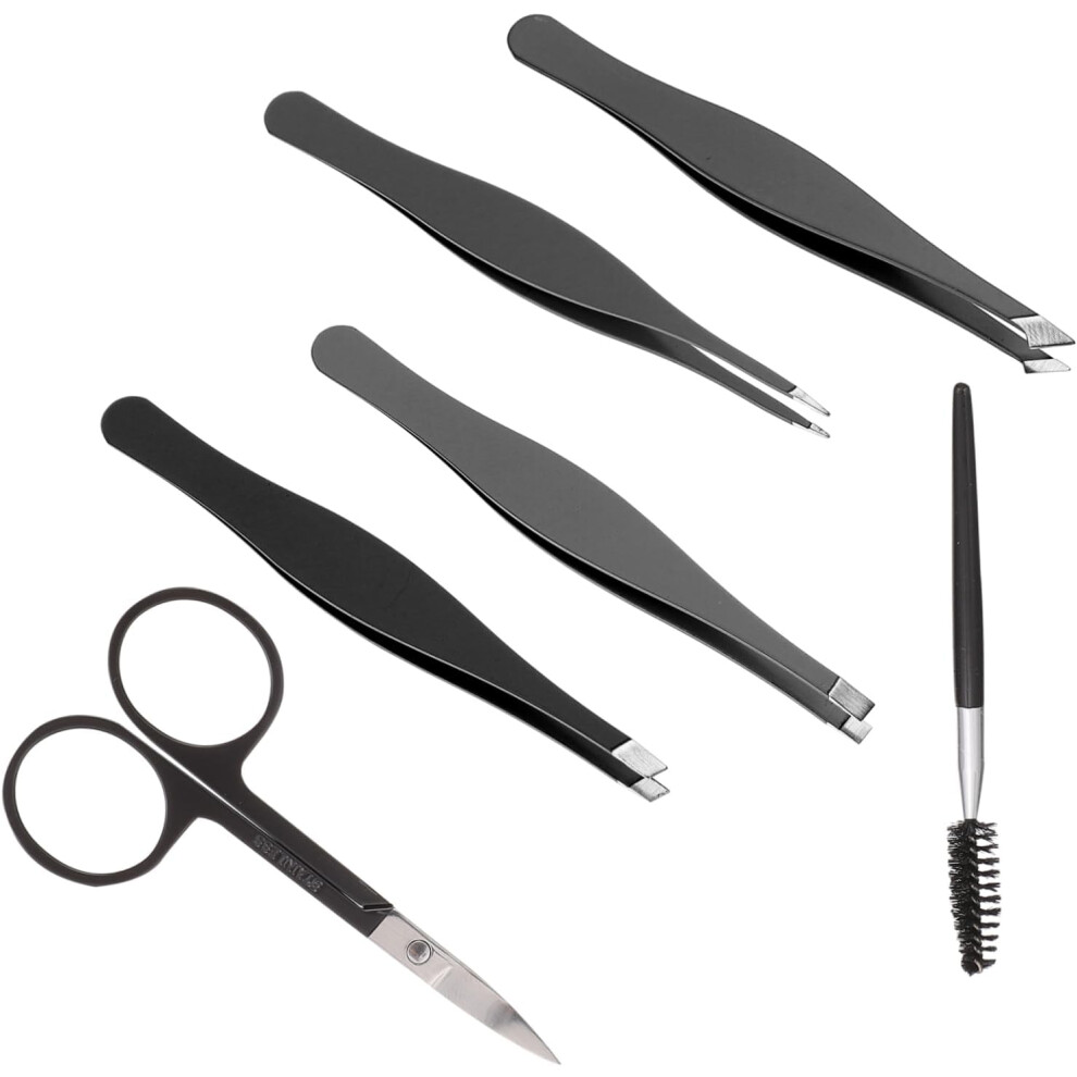 Hkhbjs 6Pcs Eyebrow Clip Stainless Steel Eyebrow Clips For Salon Use For Facial Hair Removal And Grooming