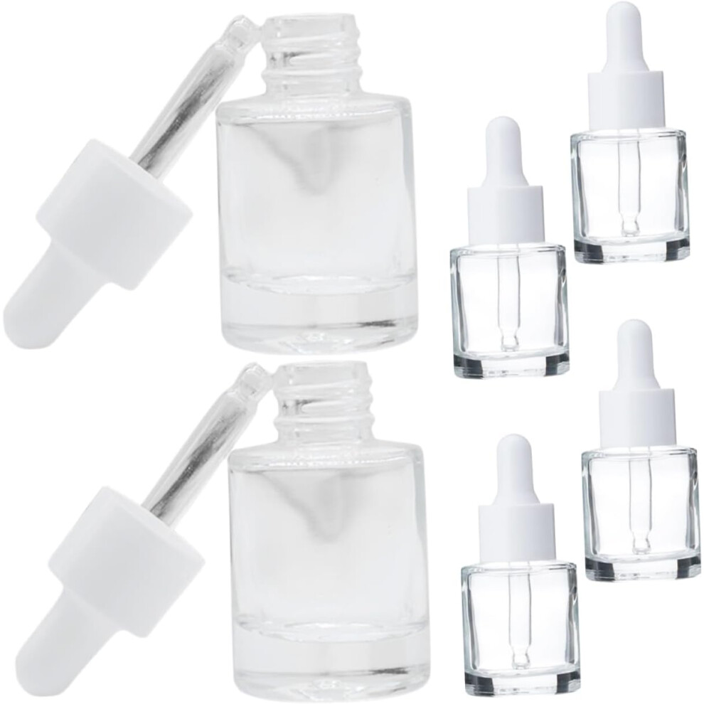 Hkhbjs 6Pcs Glass Bottles For Essential Oils Dropper Lotion Bottle Empty Glass Container Aroma Oil
