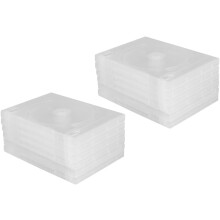 12er-Pack DVD-Boxen/CD-Aufbewahrungsboxen aus Kunststoff – Staubschutz und Organizer