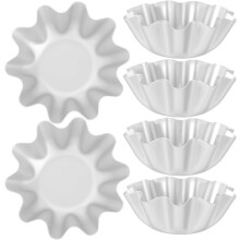 6-teiliges Eierkuchen-Formen-Set, antihaftbeschichtete Tarteformen aus Aluminiumlegierung, leicht zu reinigen und einfach zu handhaben