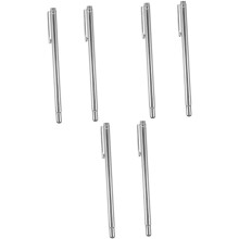 Ensemble de 6 baguettes de sourcier avec tige centrale en acier inoxydable pour la détection d'eau et de minéraux.