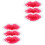 parches refrescantes de gel para labios de verano con forma de labios. 1