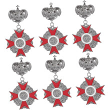 6 kpl vintage brittiläisen kruunun mitali rintaneula kuninkaallinen rintaneula miesten pukukoruihin