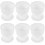6pcs Reusable Boiled Egg Cups White Pp Material Multiperson Use Chicken Egg Holders 1