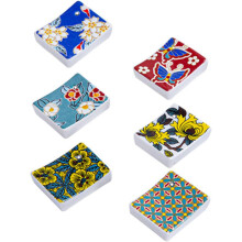 6-teiliges Set japanischer Essstäbchenhalter, dekorative rechteckige Keramikablagen, elegant und kreativ