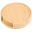 Leather Coaster Round Pu Drink Coasters Bamboo Grain Design for Table Decor Hot Cold Drinks Protection 1