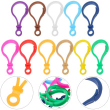 120 Stück bunte Schlüsselanhänger-Clips aus robustem Kunststoff mit Karabinerverschluss, Großpackung mit Lanyard-Clips