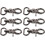 6pcs Gunmetal Swivel Snap Hooks Trigger Clasps Large 20mm Inner Diameter Connection Hooks 1