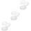 6pcs Cups Storage Box Packing Box for Pacifier Storage Holder Multifunctional and Period 1