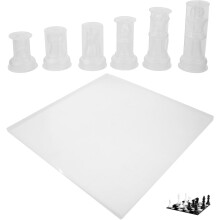 Großes Schachbrett-Formset aus Silikon für DIY-Harzguss und Epoxidharz-Bastelarbeiten
