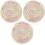 6pcs Woven Coasters for Drinks Absorbent Farmhouse Style Macrame Coasters for Table Desk for Office 1