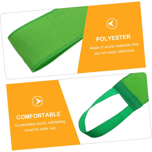 Peeling-Badetuch, 2er-Pack, gestreift, langer Rückenschrubber 2