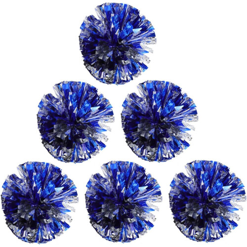 Lot de 6 pompons pour accessoires de danse et de cheerleading.