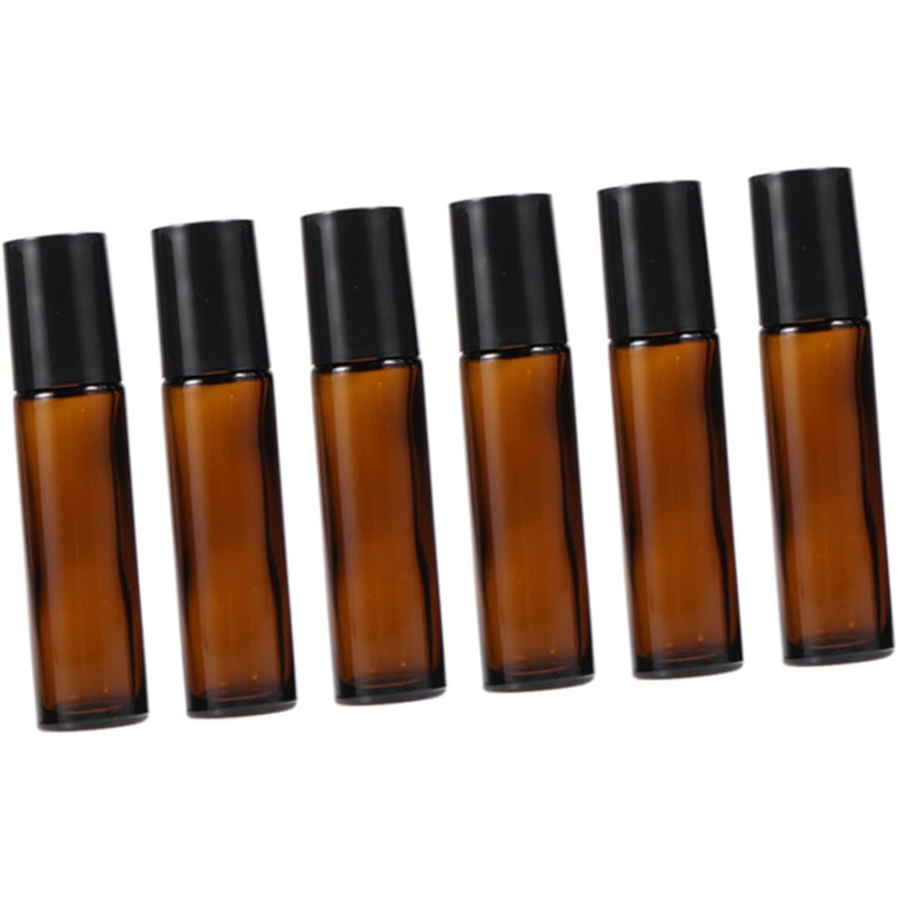 Hkhbjs 6Pcs Essential Oil Roller Bottles Glass Roll Bottles Stainless Steel Balls For Perfume Diy