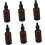 6 st 50 ml bärnstensfärgade glasdropperflaskor med återfyllningsbara parfymflaskor för eteriska oljor 1