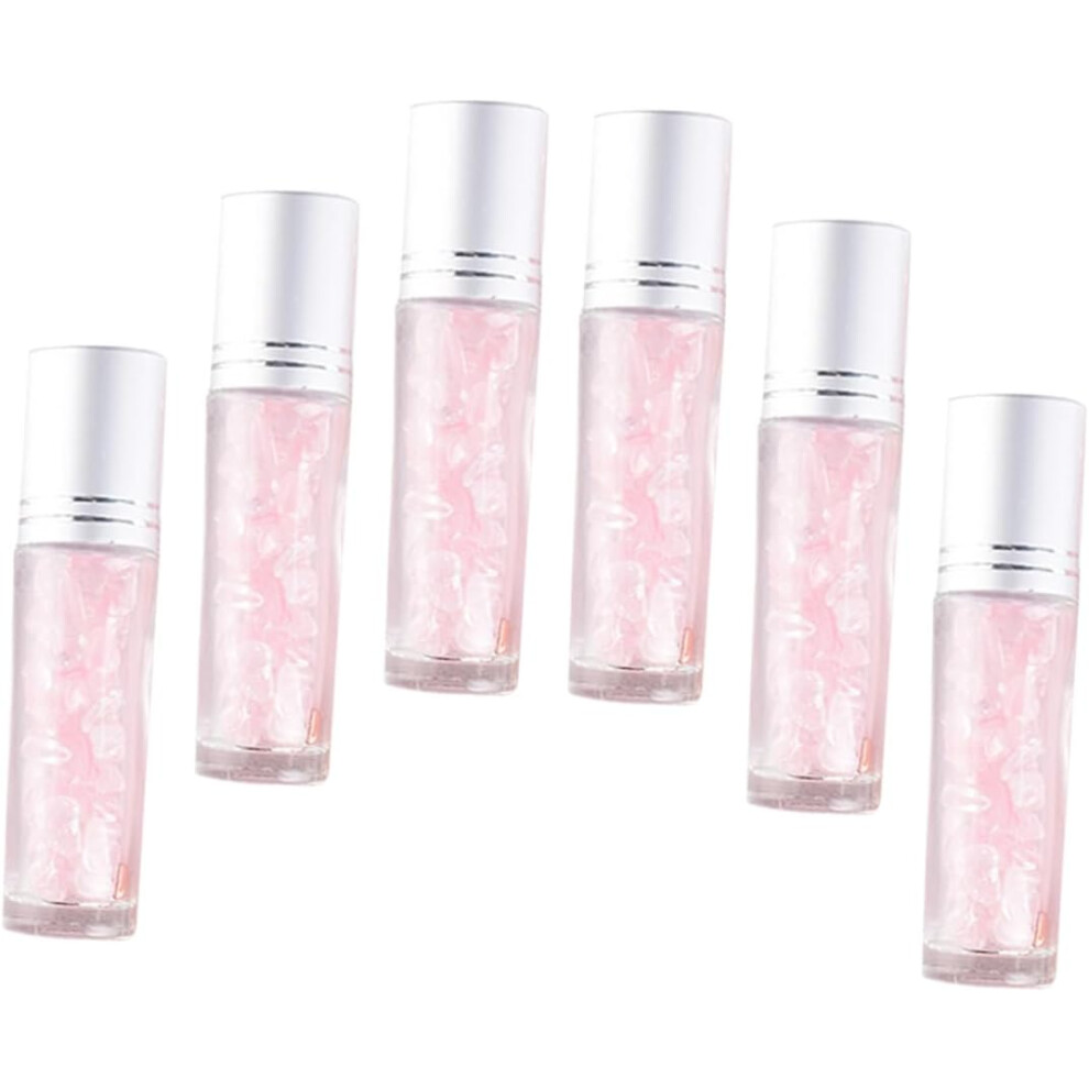 Hkhbjs 6Pcs Diy Essential Oil Roller Bottle Glass Travel Dispensers Leakproof Roller Bottles For Oils