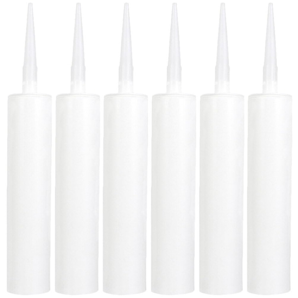 Fillable Caulk Tube, Plastic Empty Latex Caulking Tubes White Tile Ing Sealant Storage 5455468313738