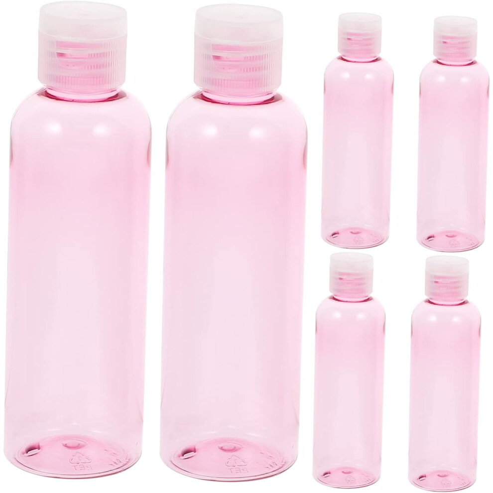 Hkhbjs 6Pcs Flip Cap Bottles Travel Leakproof Squeeze Bottles For Packing Makeup Toiletries Empty Multi-Function