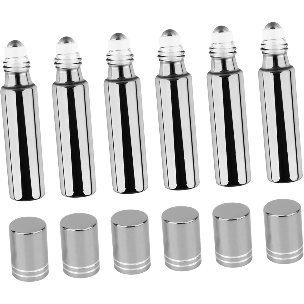 Hkhbjs 6Pcs Uv Roller Bottles With Stainless Steel For Essential Oils Perfume Travel Compact Leakproof Portable