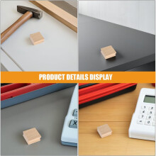 12 stk. trestempelblokker med rillet design for DIY-håndverk
