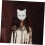 2 stk. DIY plast kattemasker blanke maskeradetilbehør 3