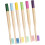 Set di 6 spazzolini da denti in bambù per bambini, con setole morbide, spazzolini manuali per bambini. 1