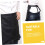 2 schwarze Halbschürzen mit Tasche aus strapazierfähigem Polyester 3