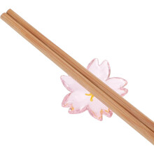 Lot de 2 repose-baguettes en verre de style japonais, avec porte-cuillère et pinceau.